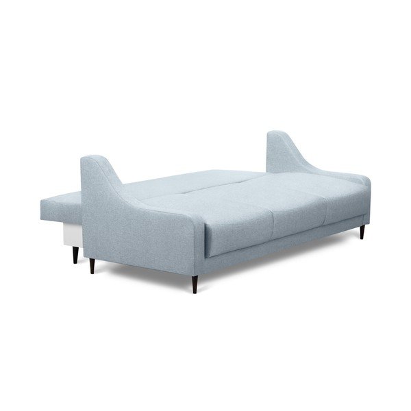 Jasnoniebieska rozkładana sofa ze schowkiem Mazzini Sofas Ancolie, 215 cm-image-4