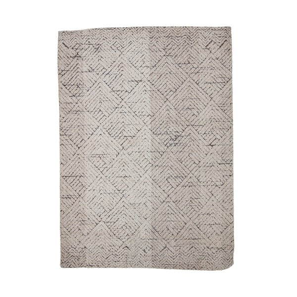 Kremowy dywan z mieszanki bawełny 150x210 cm Saxo – Bloomingville