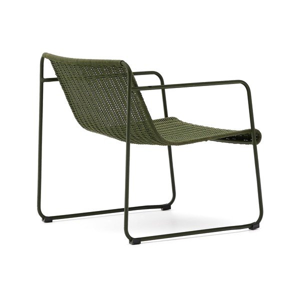 Zielony metalowy fotel ogrodowy Maurina – Kave Home-image-4