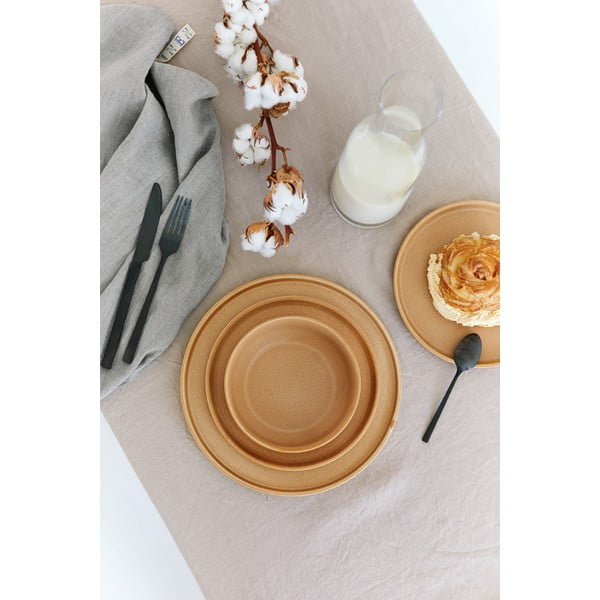 18-częściowy zestaw ceglastych naczyń z kamionki Bonami Selection Malia-image-3