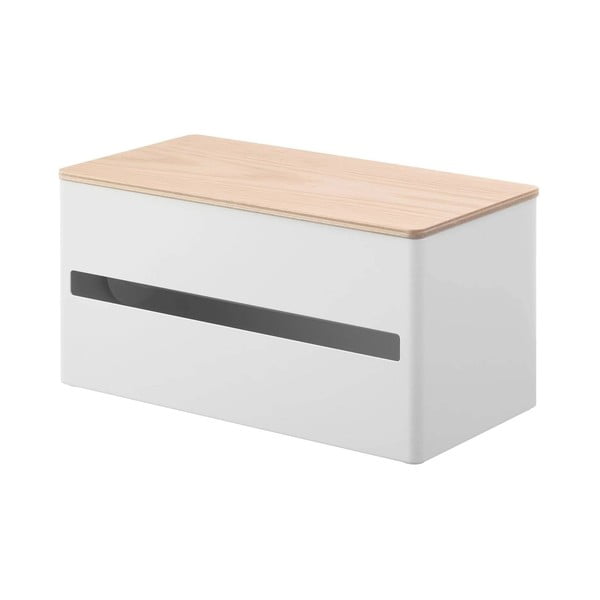 Biały metalowy stojak na ręczniki papierowe Rin – YAMAZAKI