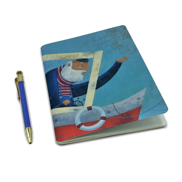 Zeszyt w formacie A5 96 str. z długopisem Sailor Man – Kartos