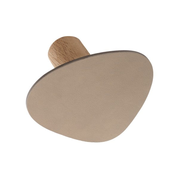 Szarobeżowy ścienny stalowy haczyk Dot L Nupo – LIND DNA