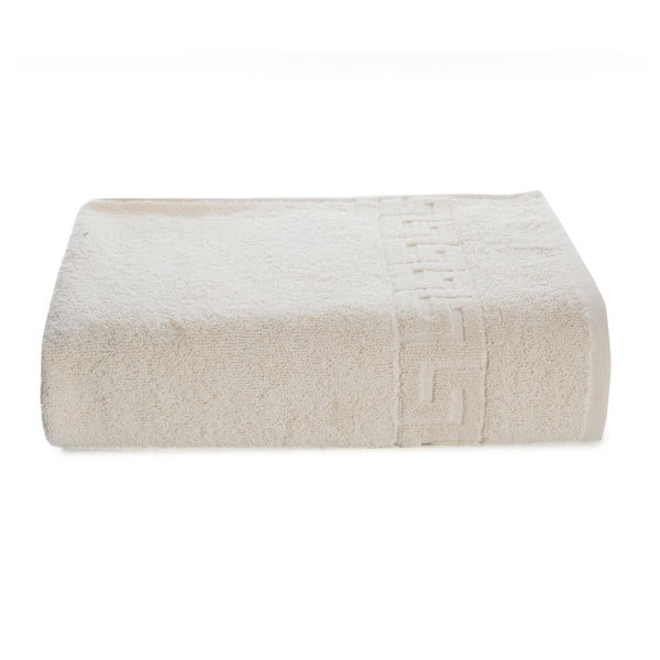 Kremowy ręcznik kąpielowy z bawełny Kate Louise Pauline, 70x140 cm