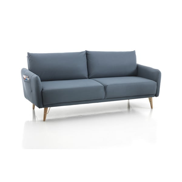 Niebieska rozkładana sofa Tomasucci Cigo, szer. 210 cm-image-1