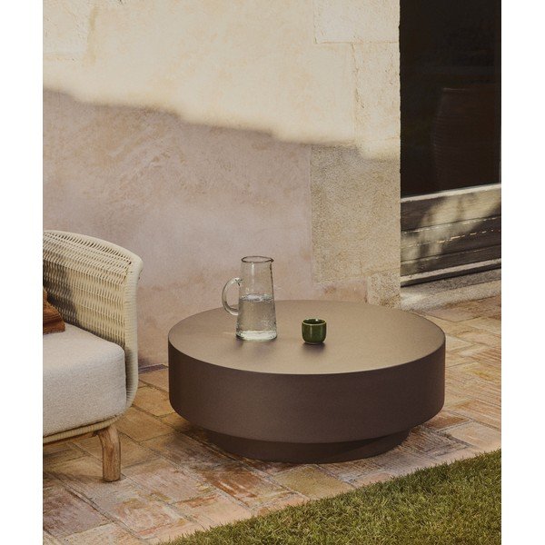 Okrągły stolik ogrodowy betonowy ø 60 cm Garbet – Kave Home-image-1