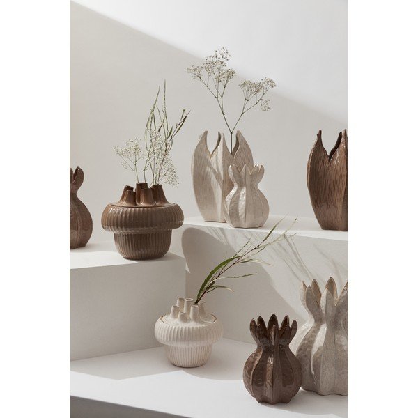 Szarobrązowy kamionkowy wazon (wysokość 25,5 cm) Olyssia – Bizzotto-image-1