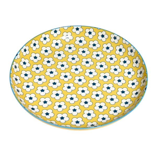 Żółty talerz porcelanowy Maxwell & Williams Cotton Bud, ⌀ 9,5 cm