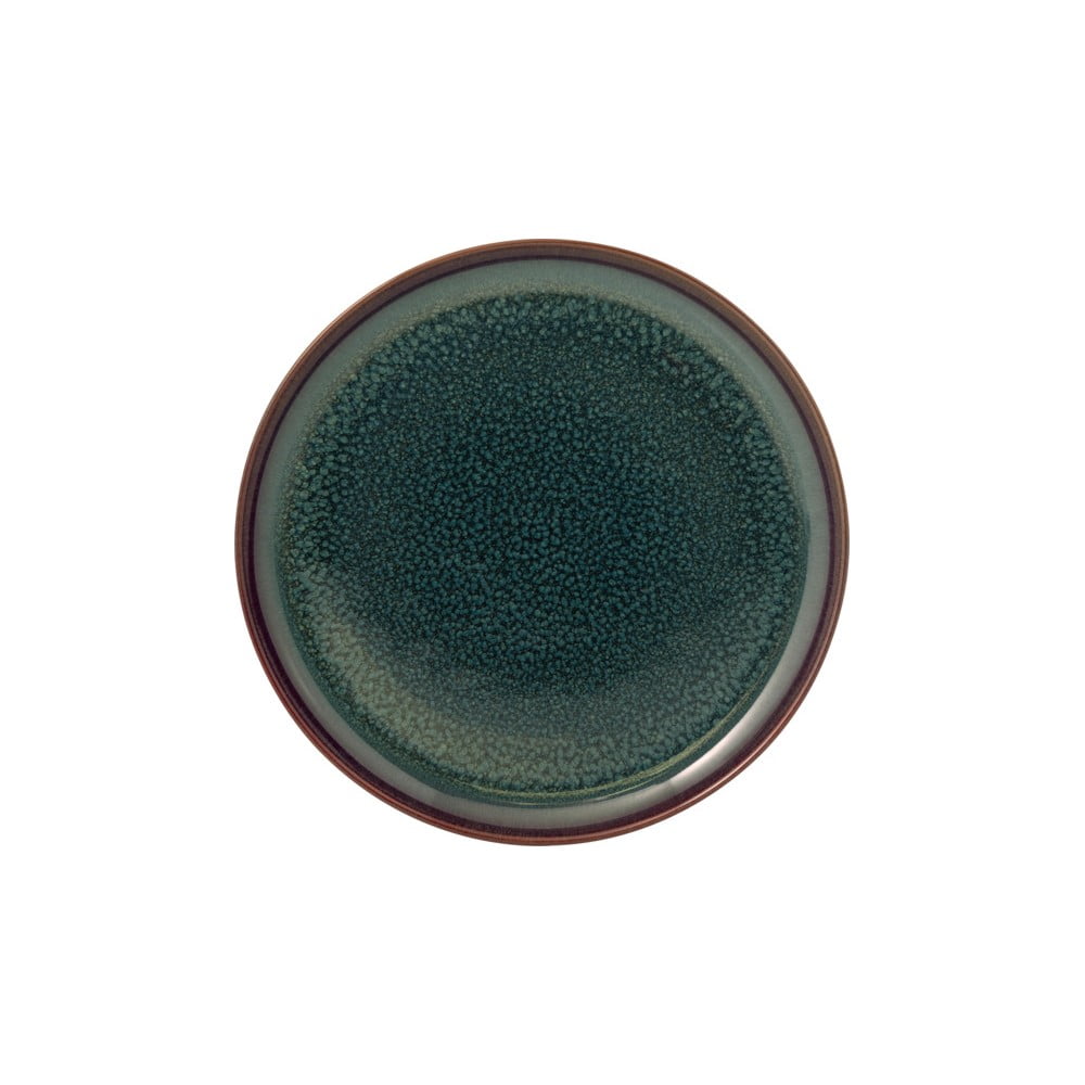 Zielony porcelanowy talerz deserowy Villeroy & Boch Like Crafted, ø 21 cm