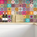 Zestaw 60 samoprzylepnych naklejek dziecięcych Ambiance Tiles Vintage, 10x10 cm