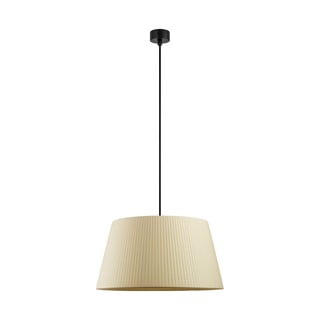 Beżowa lampa wisząca z czarnym kablem Sotto Luce Kami, ⌀ 45 cm