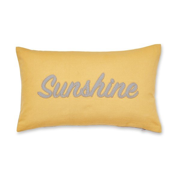 Żółta bawełniana poduszka dekoracyjna Cooksmart ® Sunshine, 30x50 cm