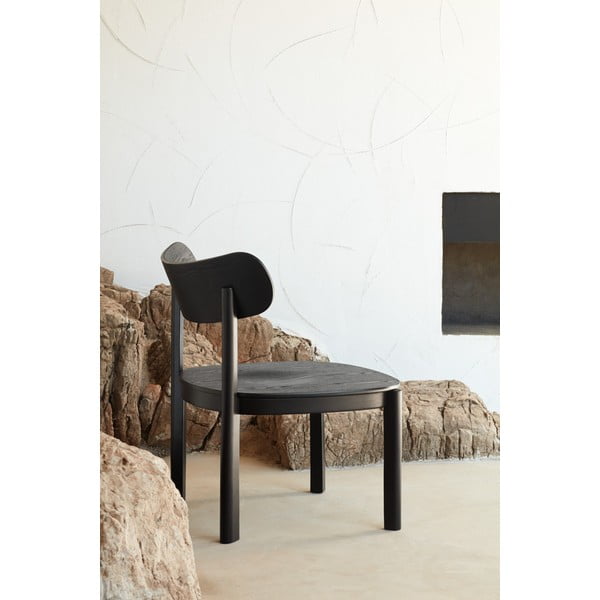 Czarny fotel w dekorze jesionu Nara – Teulat-image-1