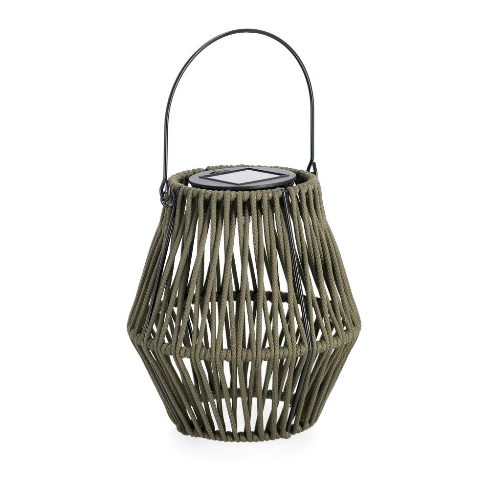 Solarny lampion LED w kolorze khaki (wysokość 17 cm) Juny – Yes Everyday