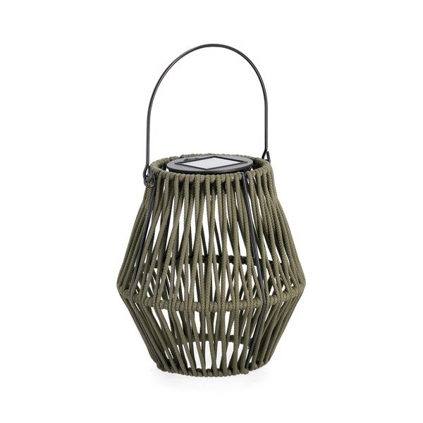 Lampion LED solarny w kolorze khaki (wysokość 17 cm) Juny – Yes Everyday