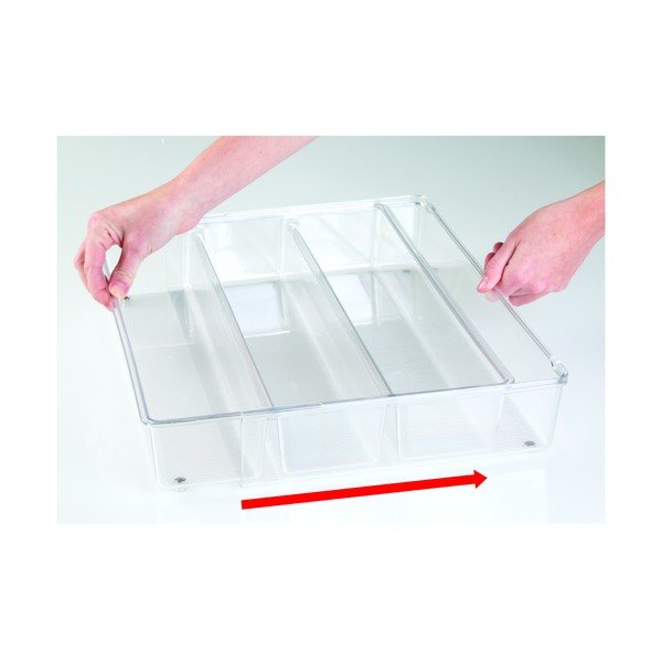 Organizer kuchenny z 4 przegródkami iDesign Linus, 30,5x41 cm-image-3