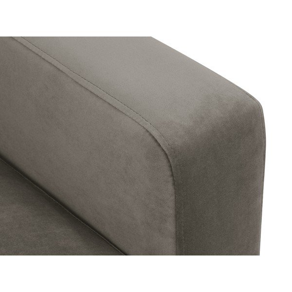 Szara aksamitna sofa Kooko Home Harmony, 220 cm-image-1