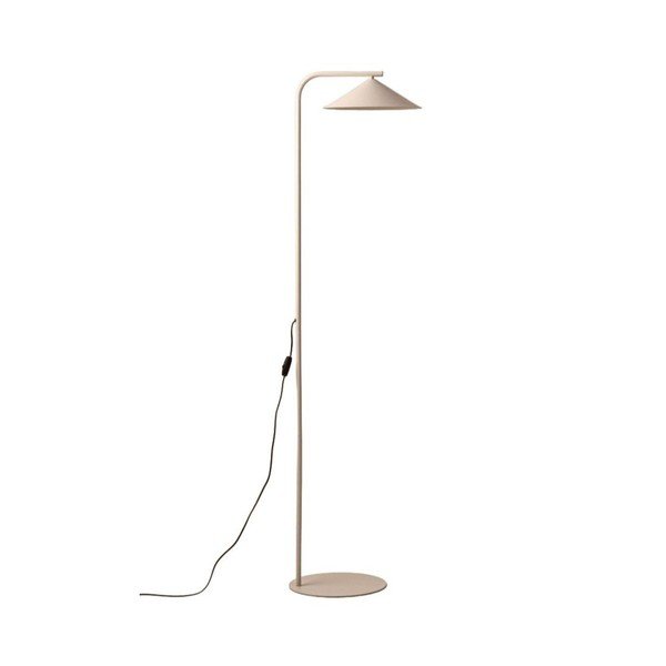 Kremowa metalowa lampa stojąca (wysokość 160 cm) Nocte – Micadoni 