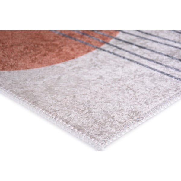 Pomarańczowo-kremowy chodnik odpowiedni do prania 80x200 cm – Vitaus-image-2