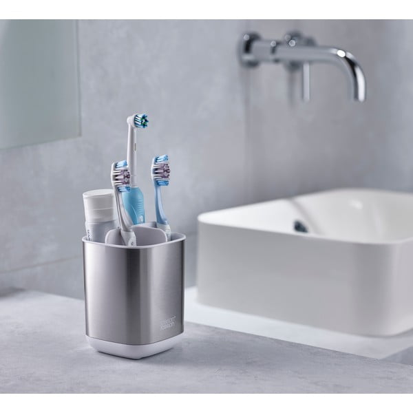 Stojak na szczoteczki ze stali nierdzewnej Joseph Joseph EasyStore-image-1