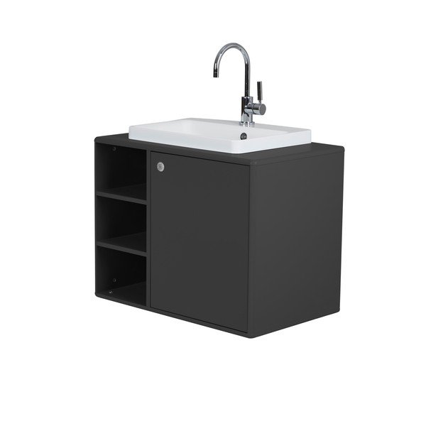 Ciemnoszara szafka pod umywalkę 80x62 cm Color Bath – Tom Tailor-image-1