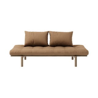 Brązowa rozkładana sofa 200 cm Pace – Karup Design