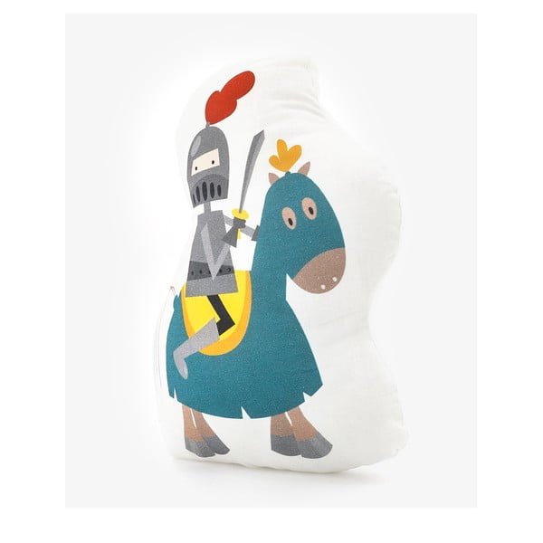 Poduszka bawełniana Mr. Fox Knight, 40x30 cm-image-2