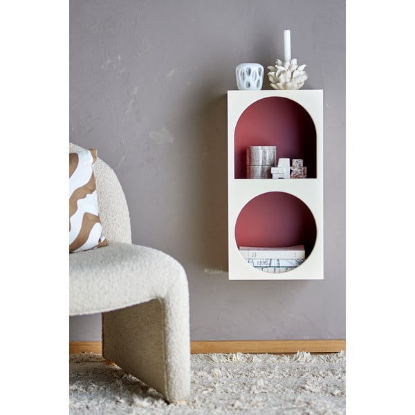 Czerwono-biały regał ścienny 30x60 cm Graphia – Bloomingville-image-2