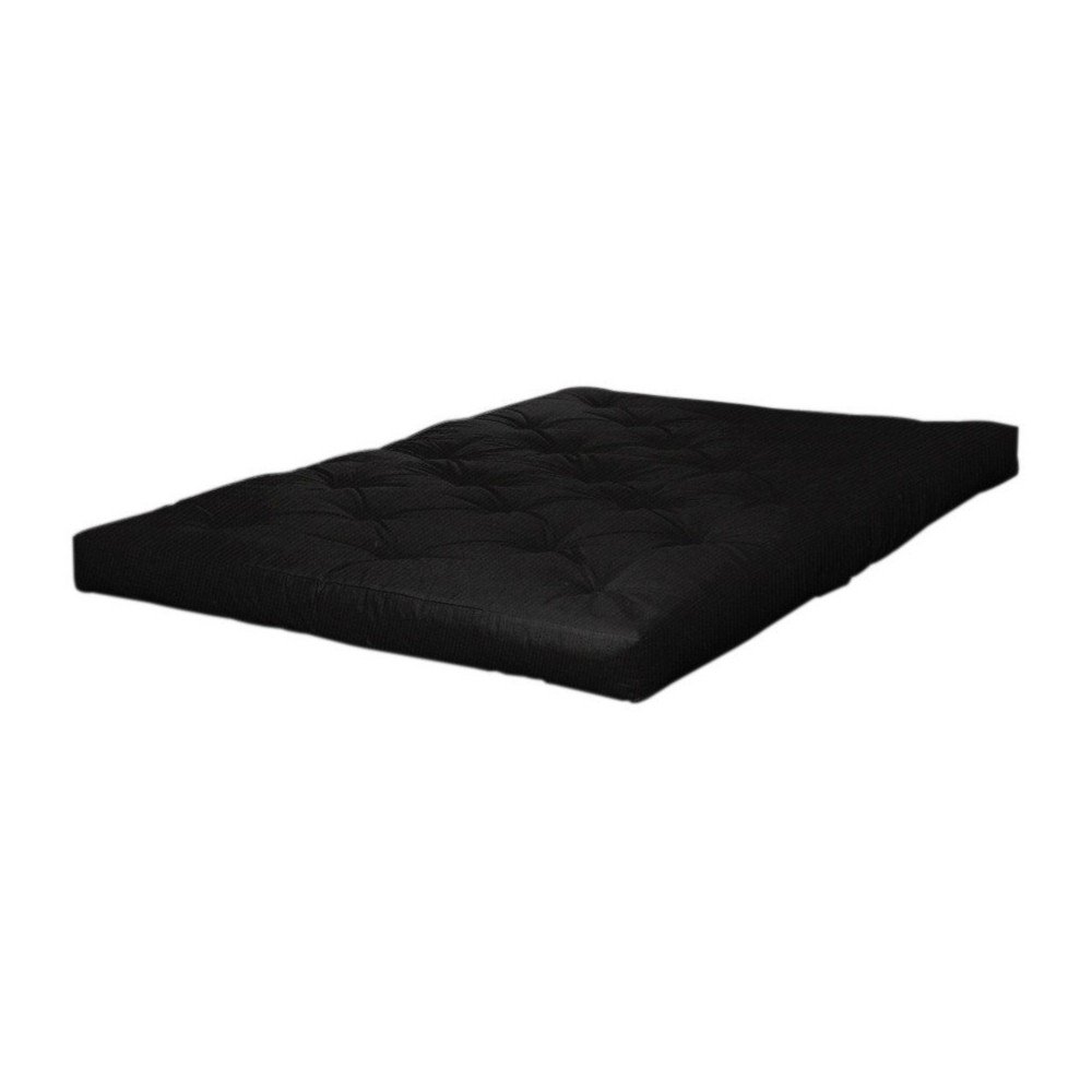 Czarny średnio twardy materac futon 120x200 cm Comfort Black – Karup Design