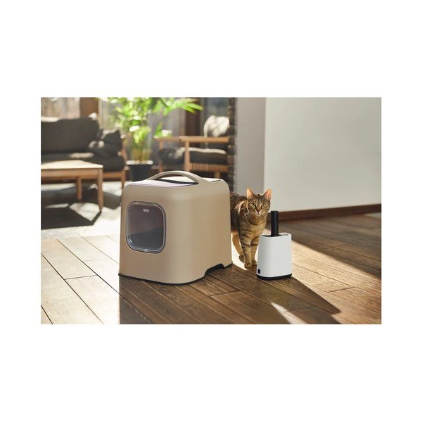 Beżowy zestaw kuwety i łopatki Biala – Rotho-image-3