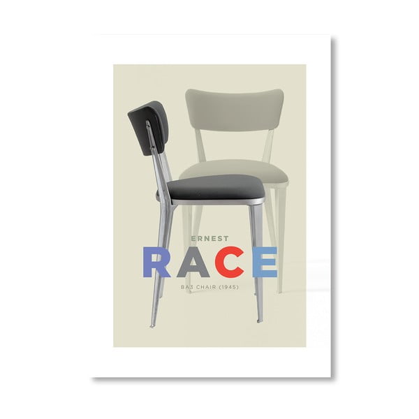 Plakat autorski "Ernest Race Chair"