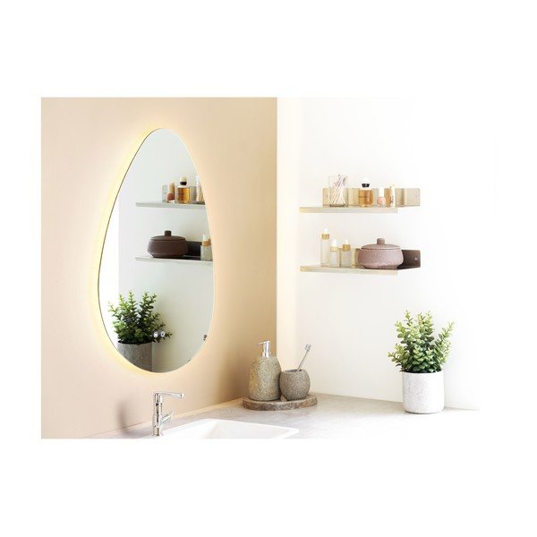 Stalowa półka w kolorze srebra 40 cm Nagoya – House Nordic-image-1