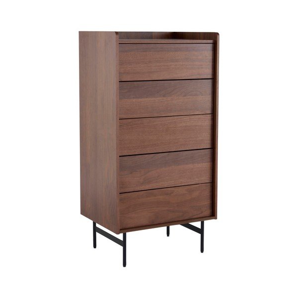 Komoda w dekorze orzecha w ciemnym naturalnym kolorze 60x118,5x45 cm Örgryte – Jotex