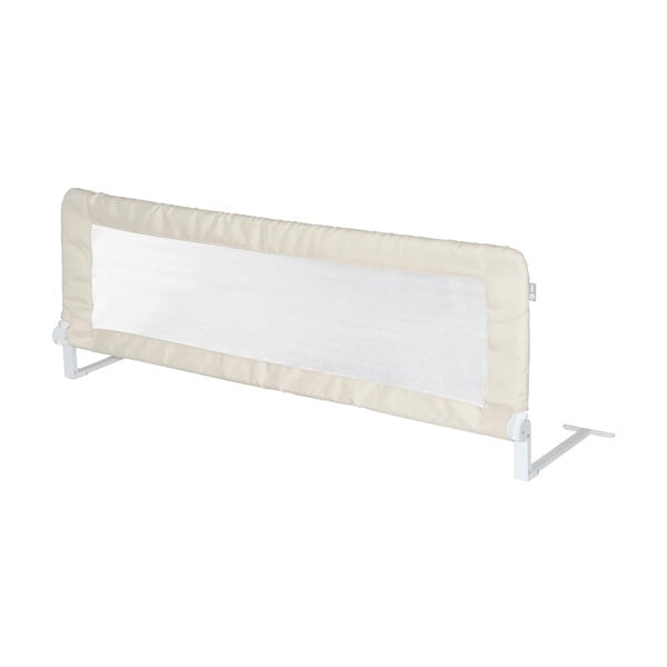 Biało-beżowa barierka do łóżka 150 cm – Roba