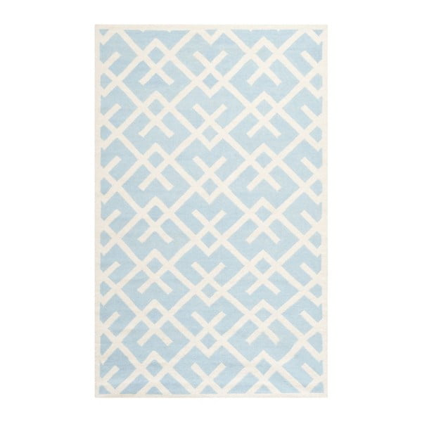 Jasnoniebieski dywan wełniany Safavieh Marion, 274x182 cm
