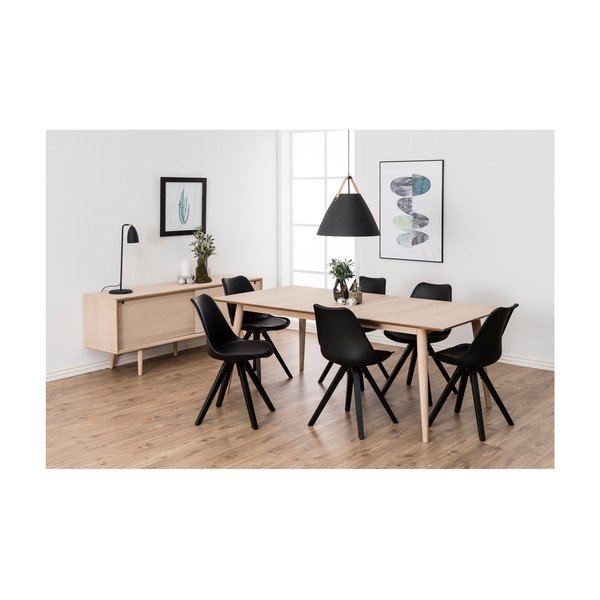 Rozkładany stół z konstrukcją z drewna dębowego Actona Century, 200x100 cm-image-4