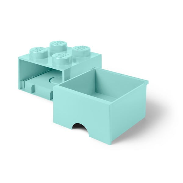 Jasnoniebieski kwadratowy pojemnik LEGO®-image-3