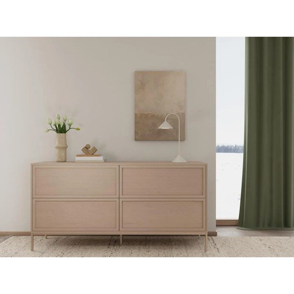 Szara komoda z melaminy 157x80x40 cm Palmdale – Actona-image-1