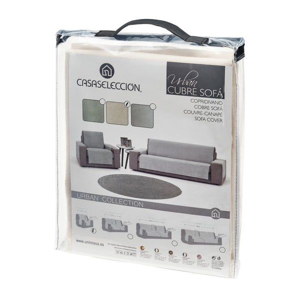 Kremowy pokrowiec na fotel 55 cm Urban – Casa Selección-image-3