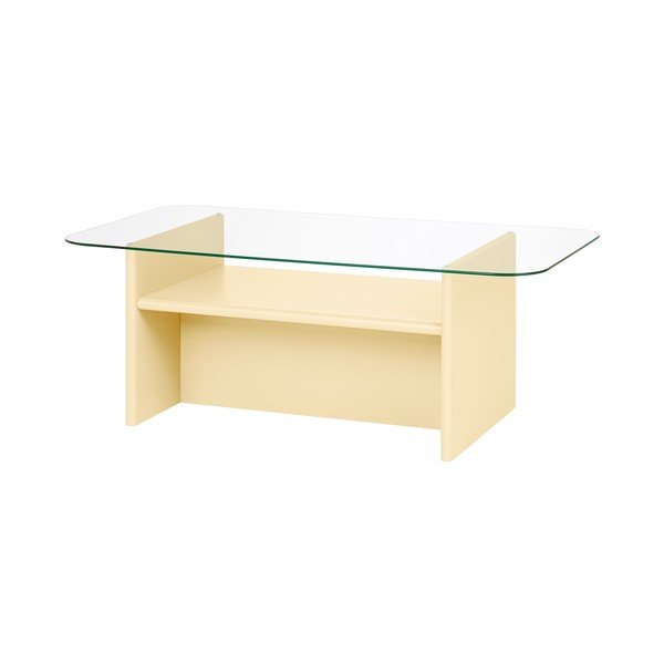 Jasnożółty stolik 63x110 cm Tovo – noo.ma