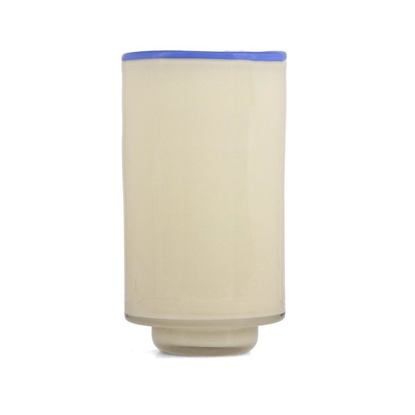 Kremowy szklany wazon (wysokość 21,5 cm) Milo – ONA