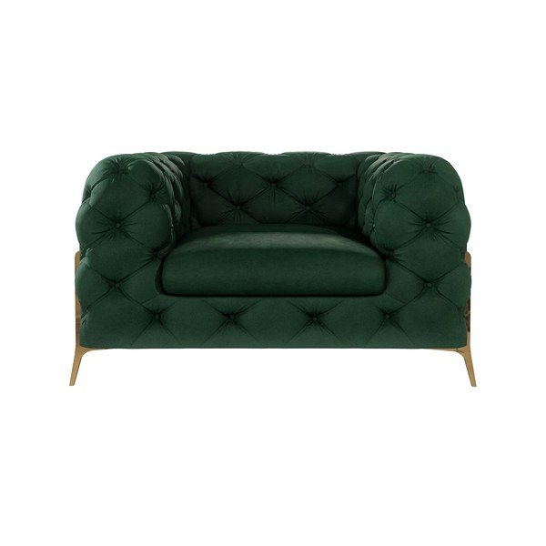 Ciemnozielony aksamitny fotel Chelsea Bis – Ropez-image-2