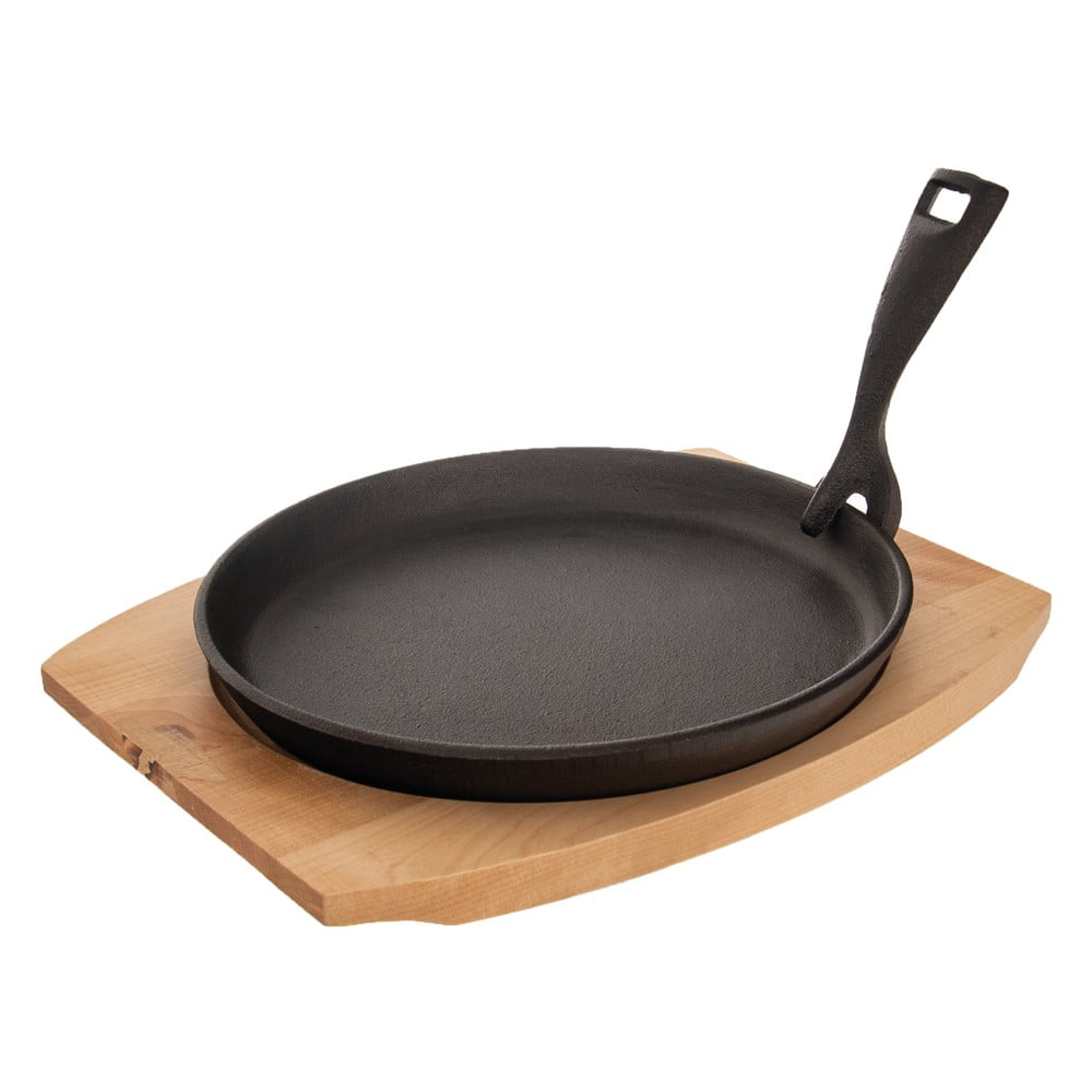 Żeliwna patelnia do grillowania z odpinaną rączką ø 22 cm LITINA – Orion (zdjęcie 5)
