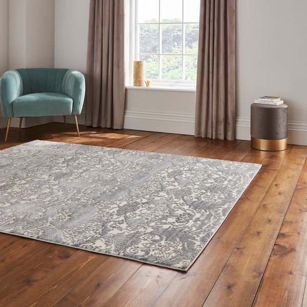 Szaro-kremowy dywan 160x235 cm Imperial Grey – Think Rugs-image-2