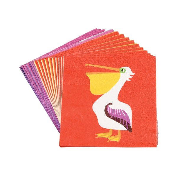 Zestaw 20 papierowych serwetek Rex London Colourful Creatures-image-3