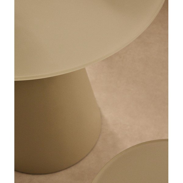 Okrągły stolik ze szklanym blatem ø 50 cm Wilshire – Kave Home-image-2