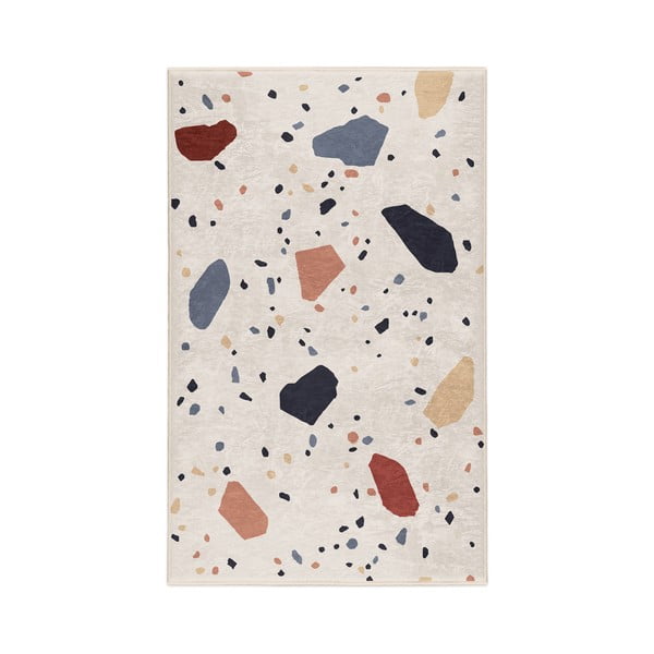 Kremowy dywan odpowiedni do prania 80x150 cm Cracked Terrazzo – Mila Home