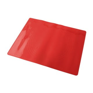 Czerwona silikonowa mata do pieczenia Dr. Oetker Flexxibel Love, 38x30 cm