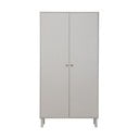 Jasnoszara szafa z litego drewna sosnowego 100x195 cm Madu – WOOOD