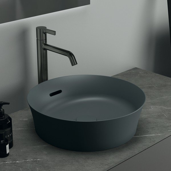 Szara ceramiczna okrągła umywalka ø 40 cm Ipalyss – Ideal Standard-image-1